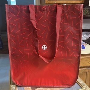 Lululemon burgundy large  reusable bag